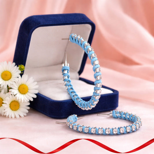 Put a STRING on It - Blue  Earring