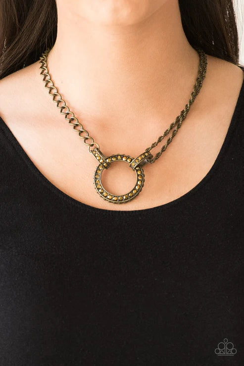 Razzle Dazzle - Brass  Necklace