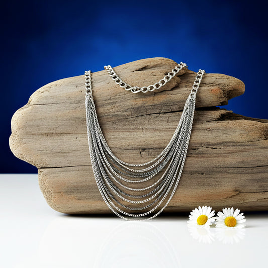 Rebel Rainbow - Silver Necklace