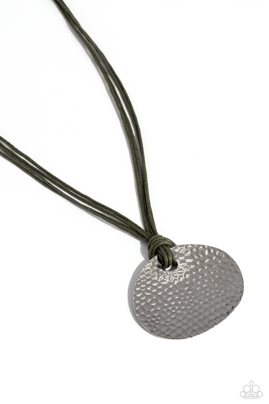 Rural Reflex - Green/Silver  ~Paparazzi Mid-Length / Layering (20–24") Necklace