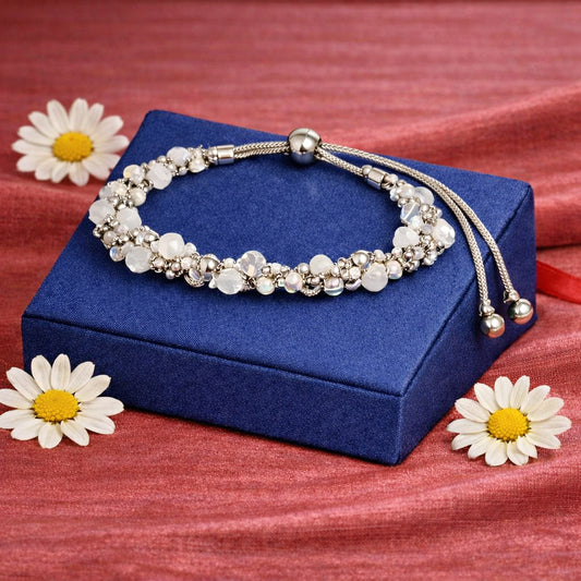 Show-Stopping Sass - White  Bracelet