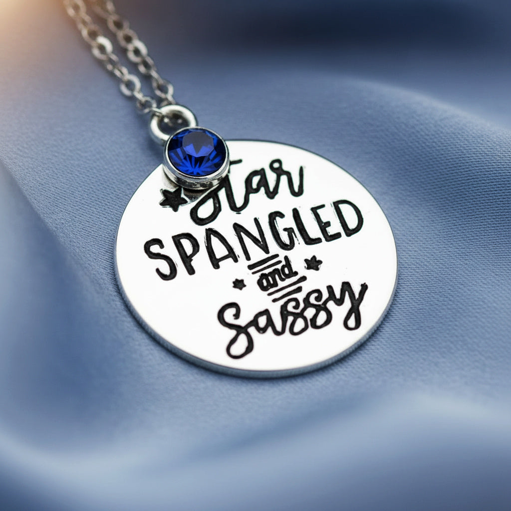 Star-Spangled Sass - Blue  Necklace
