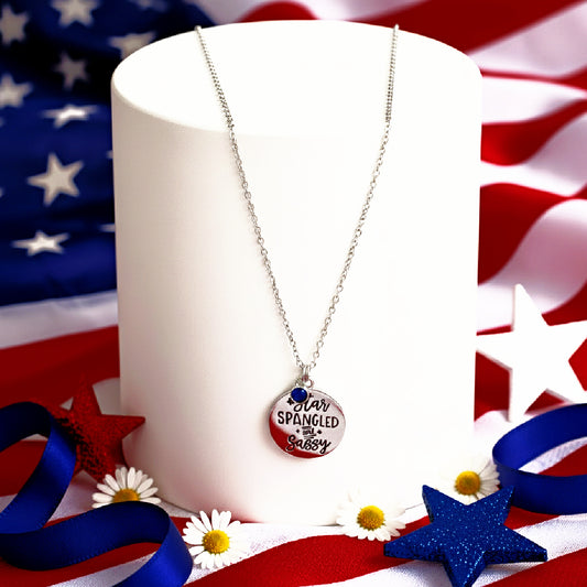 Star-Spangled Sass - Blue  Necklace