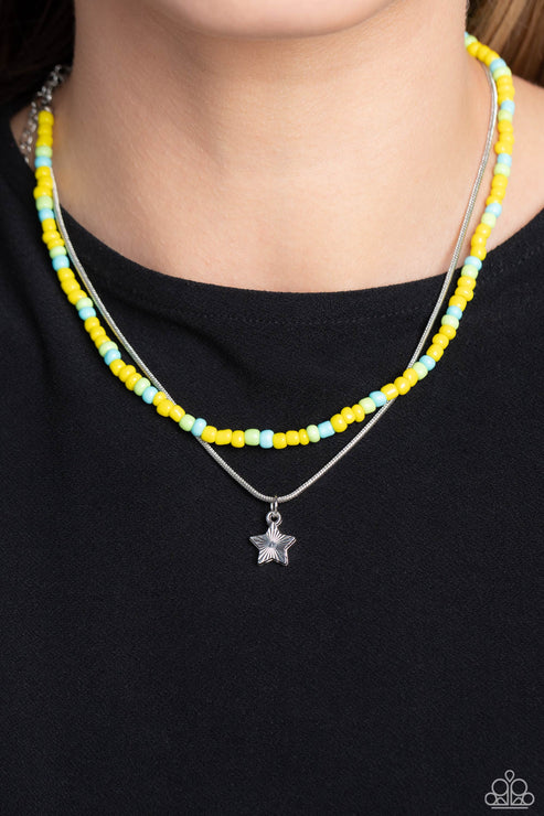 Starry Serendipity - Yellow  Necklace
