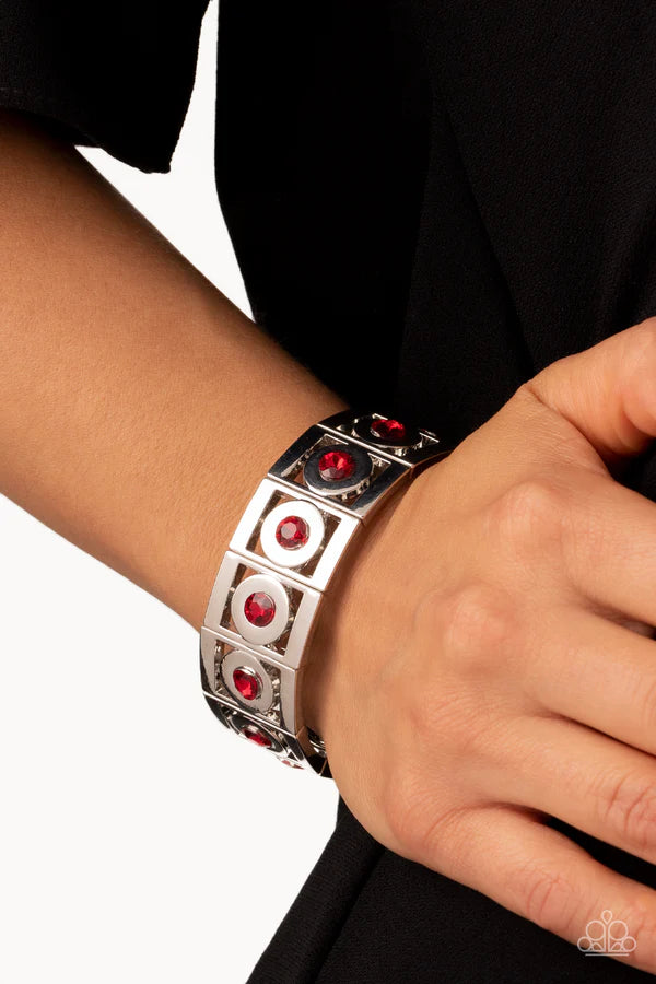 Stretch of Drama - Red  Paparazzi Bracelet