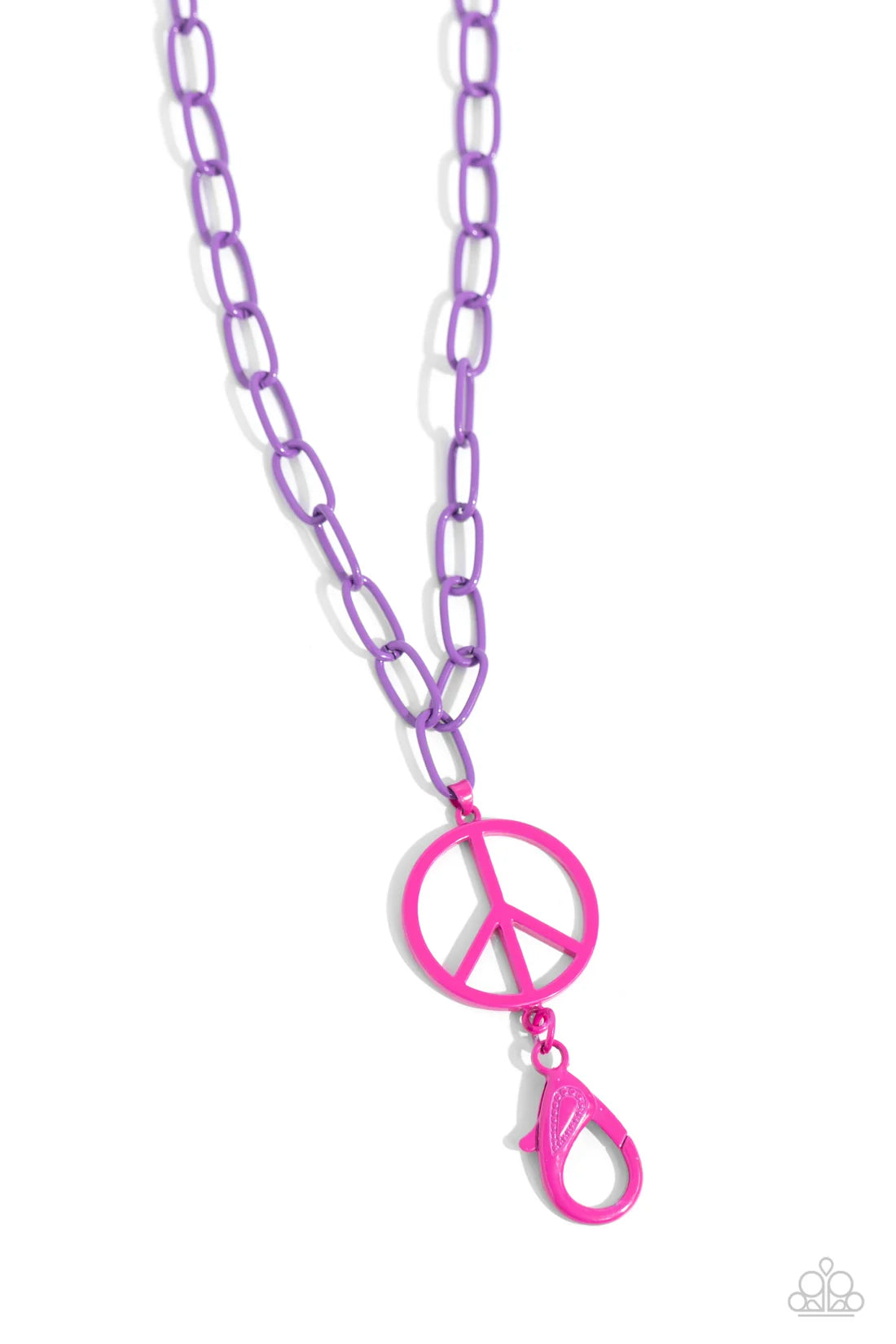 Tranquil Unity - Purple Lanyard Necklace