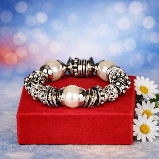UpTown Tease - White  Bracelet