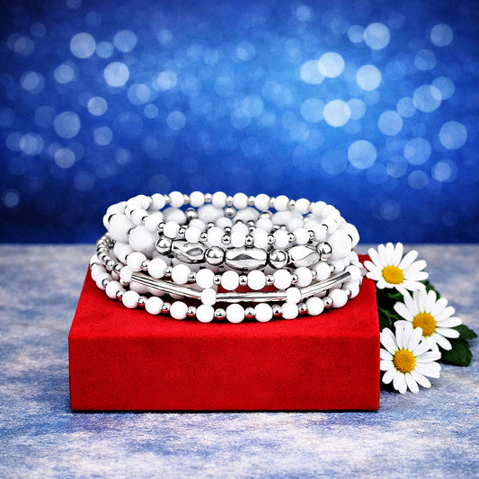 Vibrantly Vintage - White  Bracelet