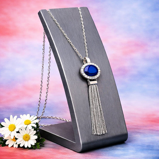 What Glows Up - Blue Necklace