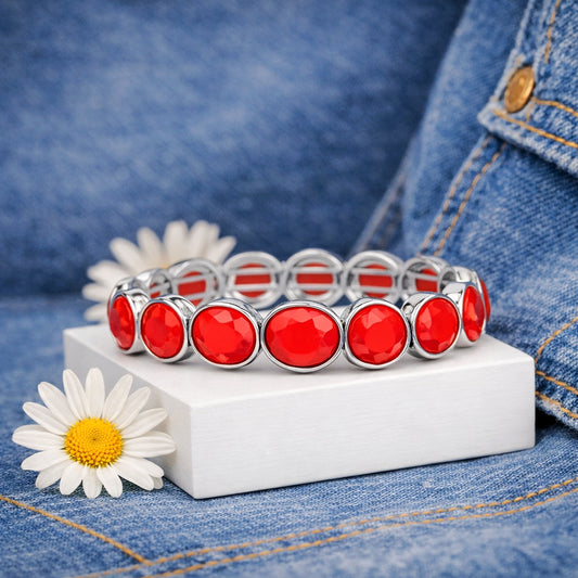 Whimsical Glow - Red  Bracelet