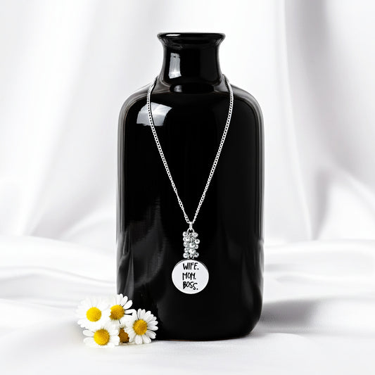 Words To Live By - Silver Necklace