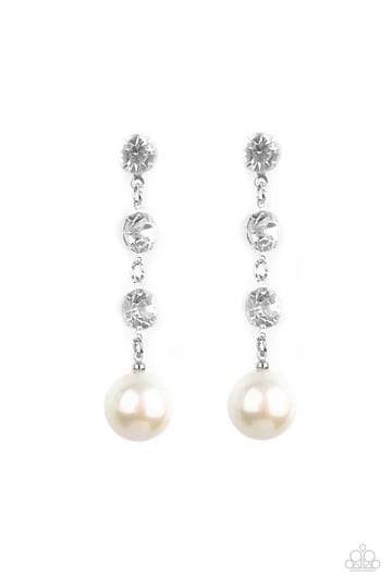 Yacht Scene - White Post Earrings
