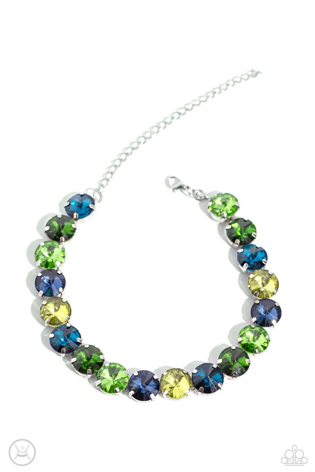 Alluring A-Lister - Green  ~ Paparazzi Princess (18") Necklace