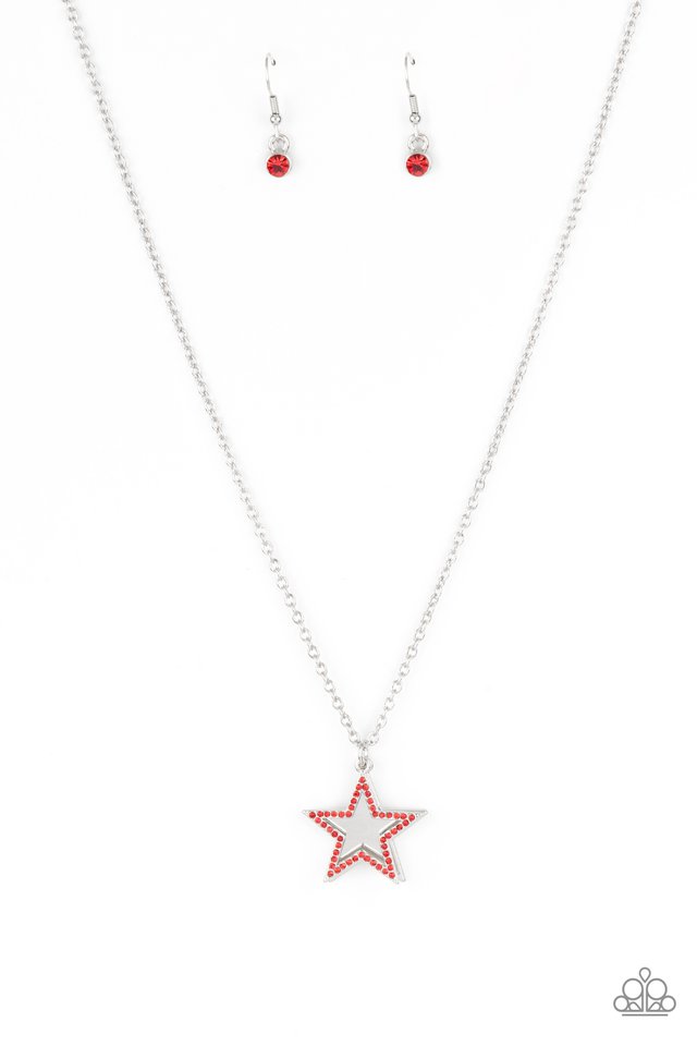 American Anthem - Red  Necklace