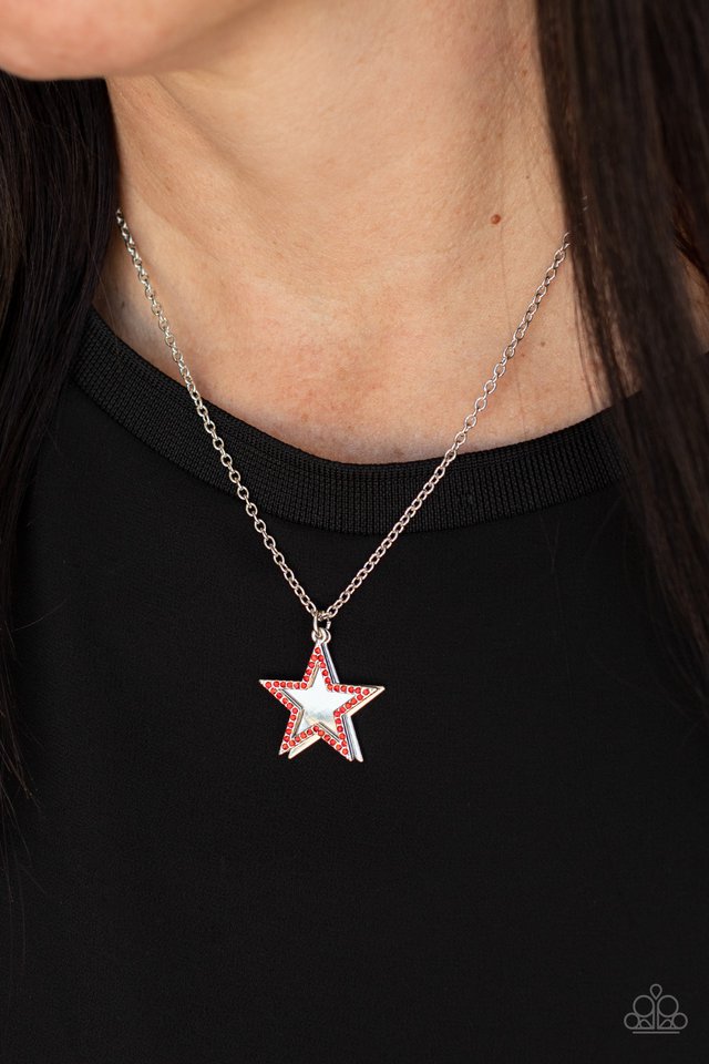 American Anthem - Red  Necklace