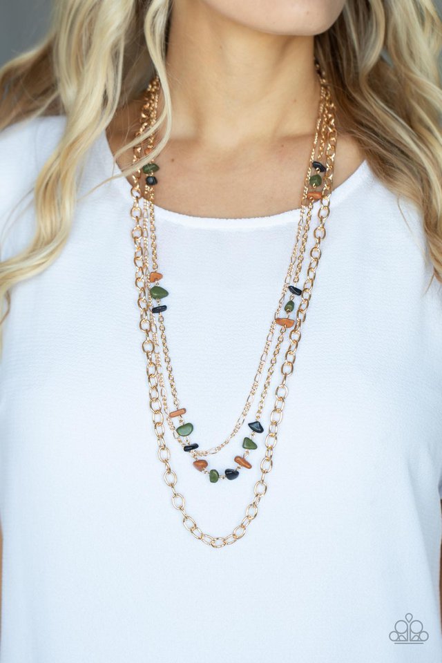 Artisanal Abundance - Multi ~ Paparazzi Long / Opera (28–34") Necklace
