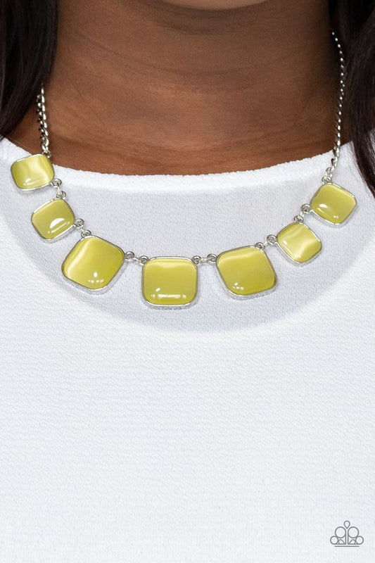 Aura Allure - Yellow  ~ Paparazzi Everyday/Princess (18") Necklace