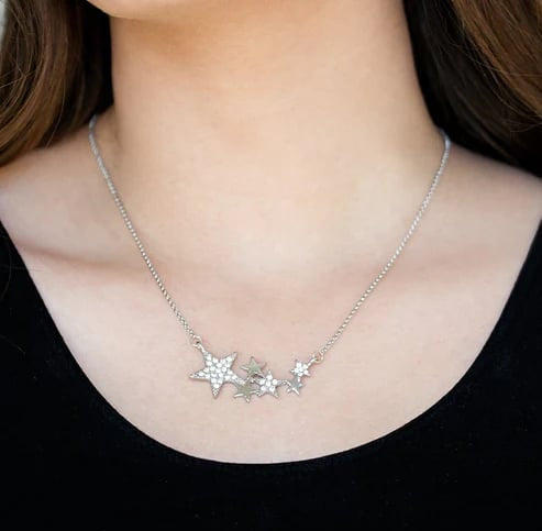 Rising Starlet - White Necklace