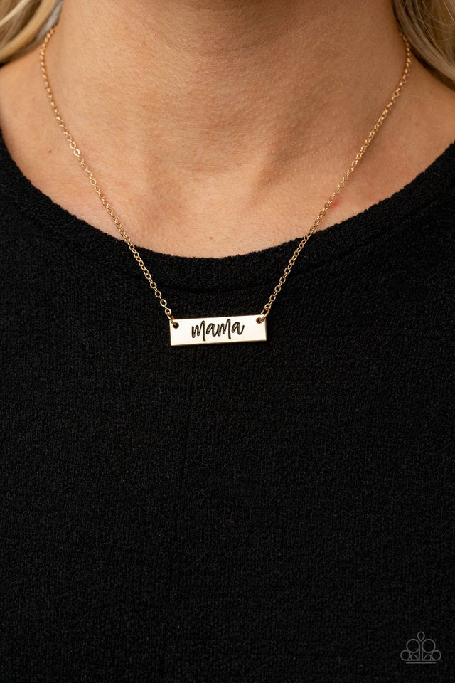 Blessed Mama - Gold  Necklace