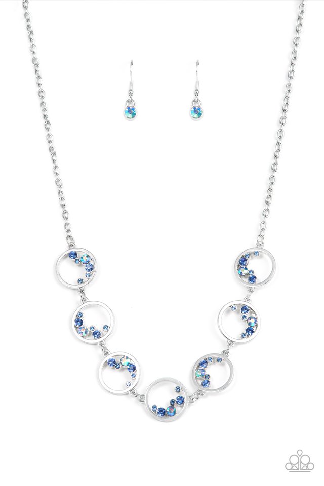 Blissfully Bubbly - Blue  Necklace