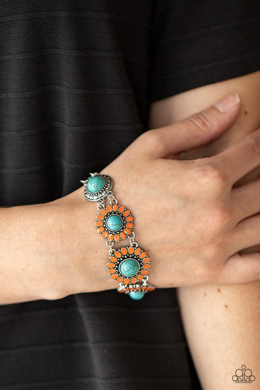 Bodaciously Badlands - Orange ~ Paparazzi Clasp Bracelet