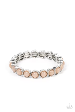 Lets Be BUds- Brown Bracelet