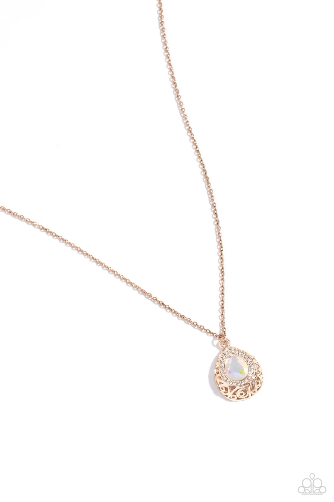 Gracefully Glamourous - Rose Gold Necklace