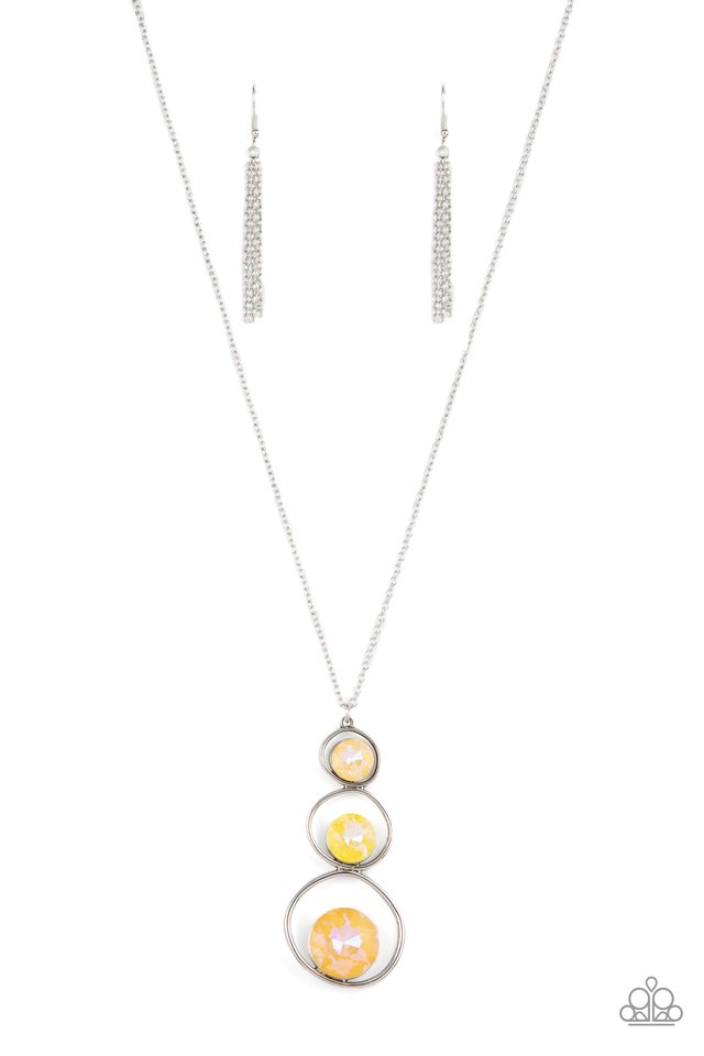 Celestial Courtier - Yellow  ~ Paparazzi Long/Opera (28-34") Necklace