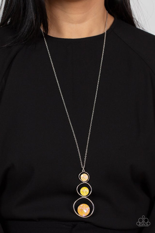 Celestial Courtier - Yellow  ~ Paparazzi Long/Opera (28-34") Necklace