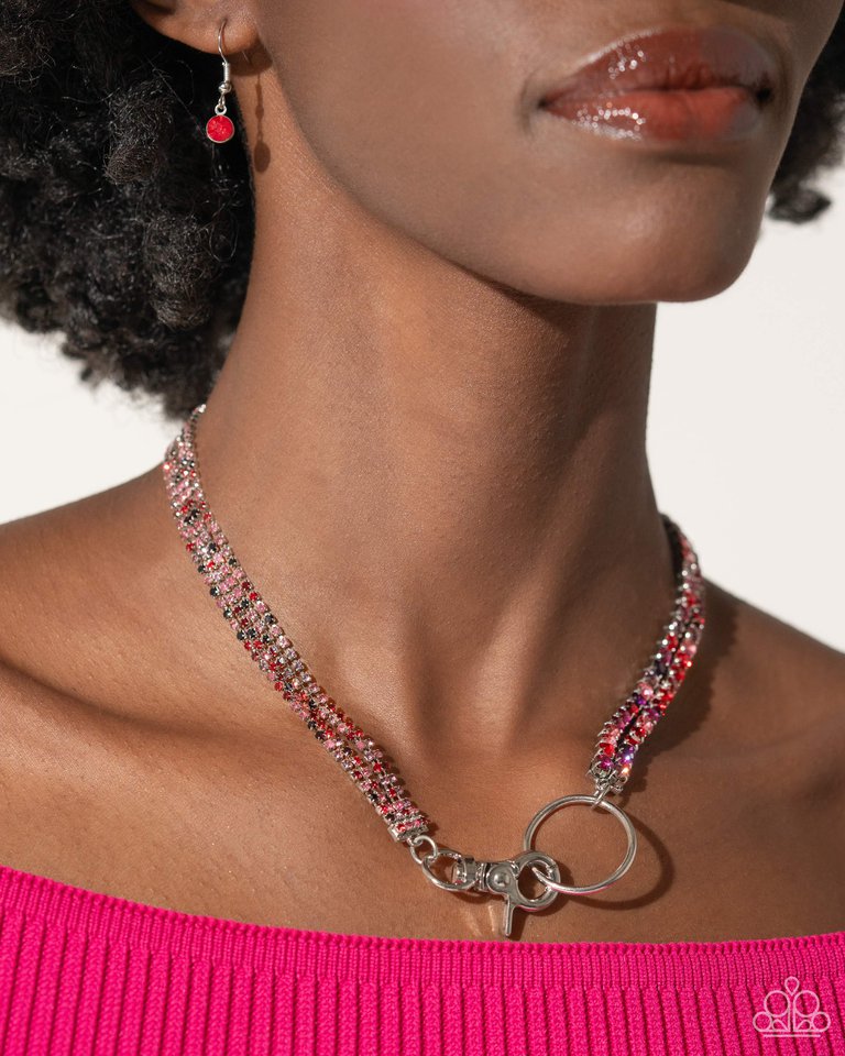 Chic Connection - Red  Necklace
