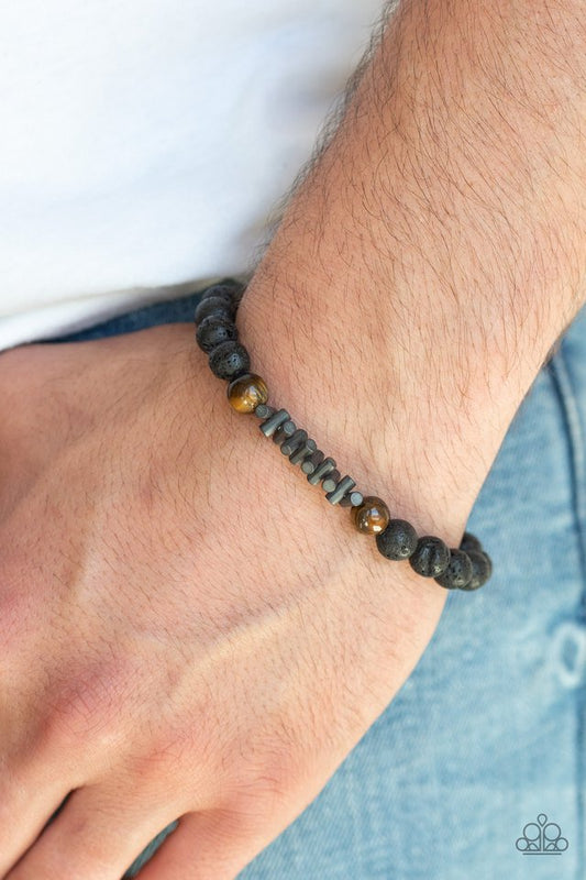 Courage - Brown ~ Paparazzi Urban Bracelet