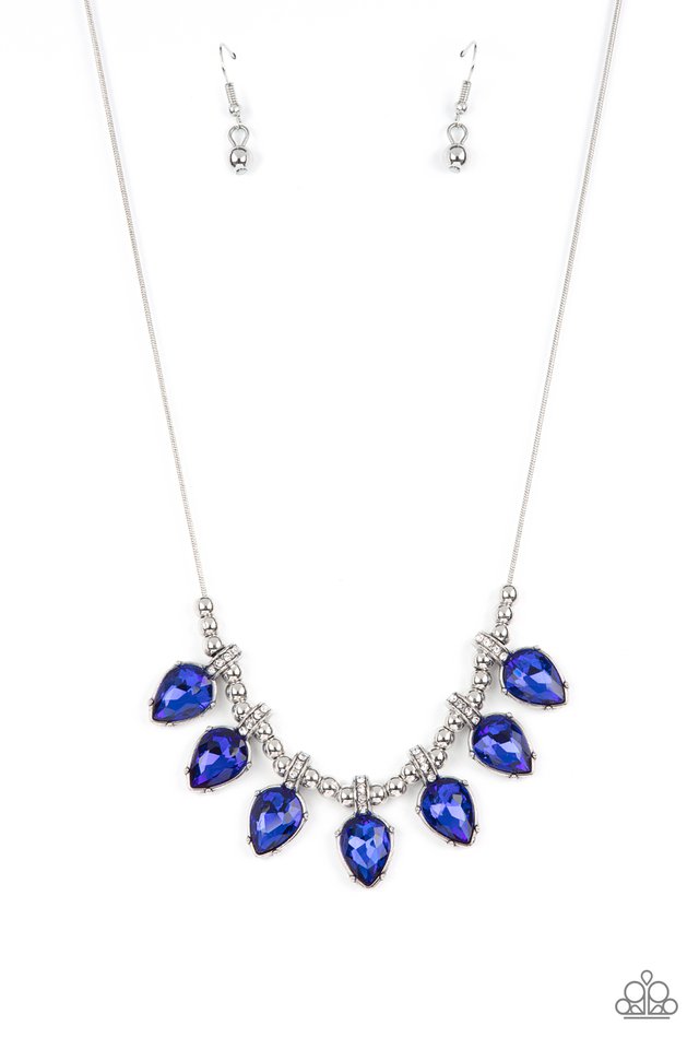 Crown Jewel Couture - Blue  ~ Paparazzi Everyday / Princess (18") Necklace