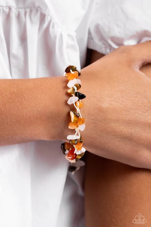 Knotted Kingdom - Orange  Bracelet