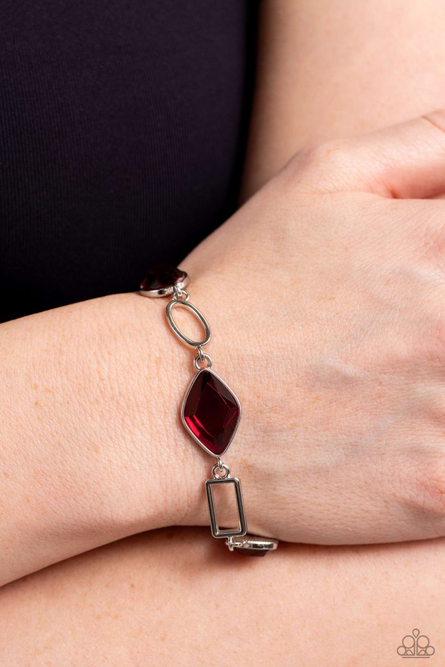 Dazzle for Days - Red  Bracelet