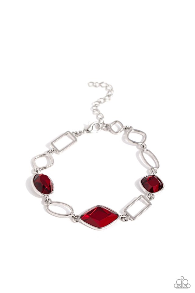 Dazzle for Days - Red  Bracelet