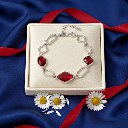Dazzle for Days - Red  Bracelet