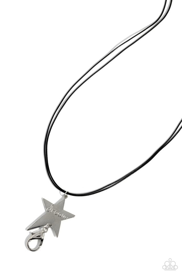 Default Dreamer - Black/Silver Lanyard