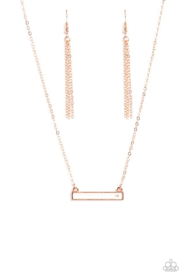 Devoted Darling - Copper  ~ Paparazzi Princess Length (18") Necklace