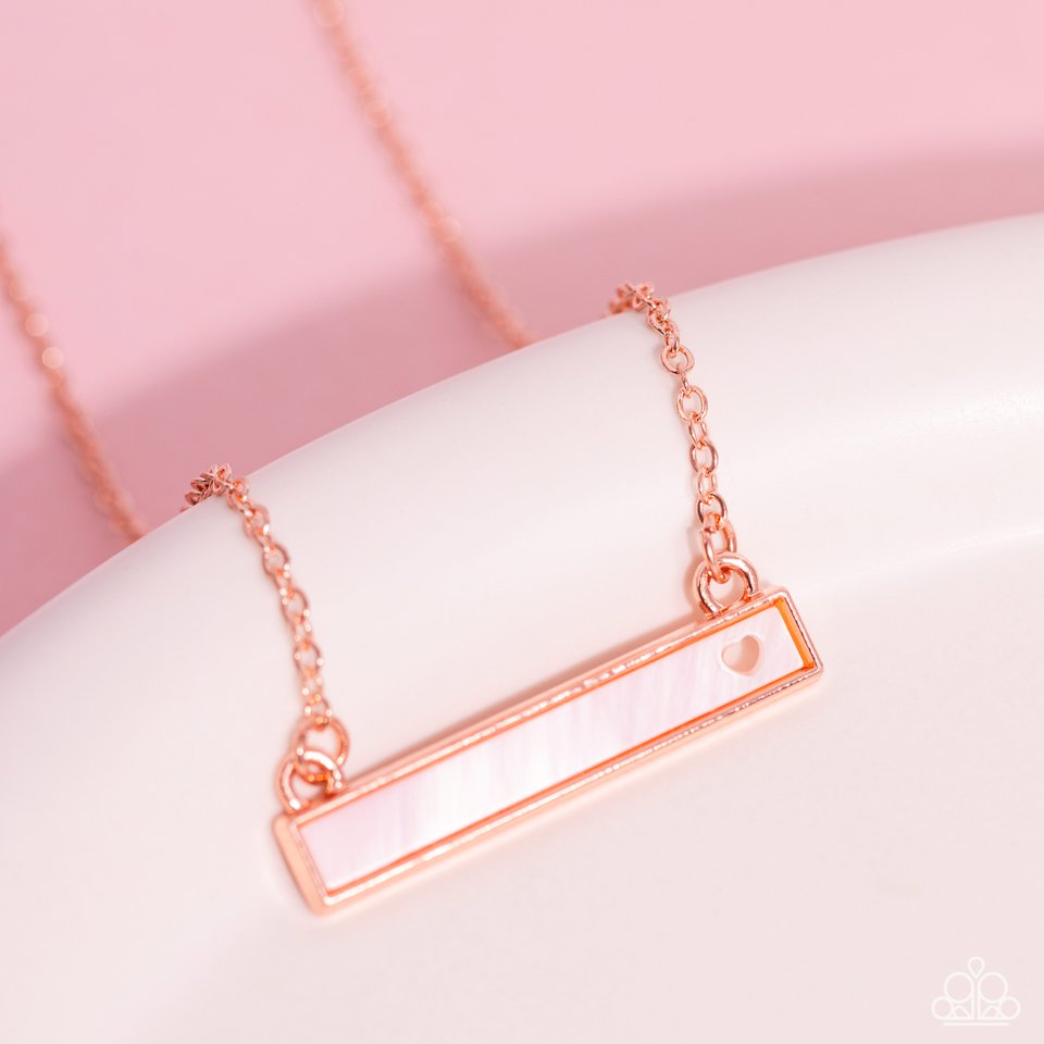 Devoted Darling - Copper  ~ Paparazzi Princess Length (18") Necklace