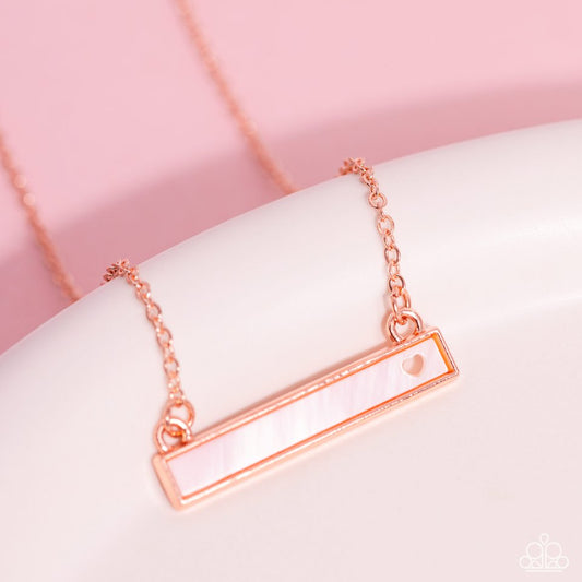 Devoted Darling - Copper  ~ Paparazzi Princess Length (18") Necklace