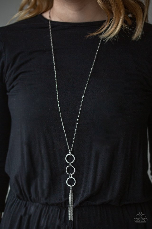 Diva In Diamonds - White  ~ Paparazzi Long/Opera (28-34") Necklace