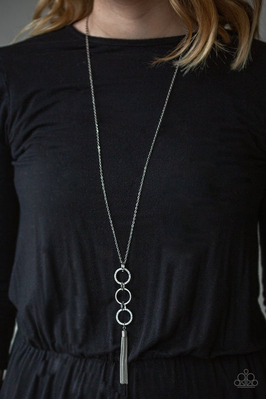 Diva In Diamonds - White  ~ Paparazzi Long/Opera (28-34") Necklace