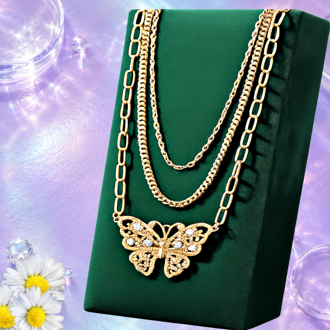 Winged Wonder - Gold Neclace