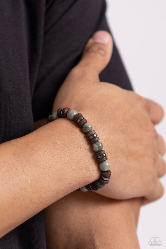 Earthy Empath - Green  ~ Paparazzi Urban Bracelet