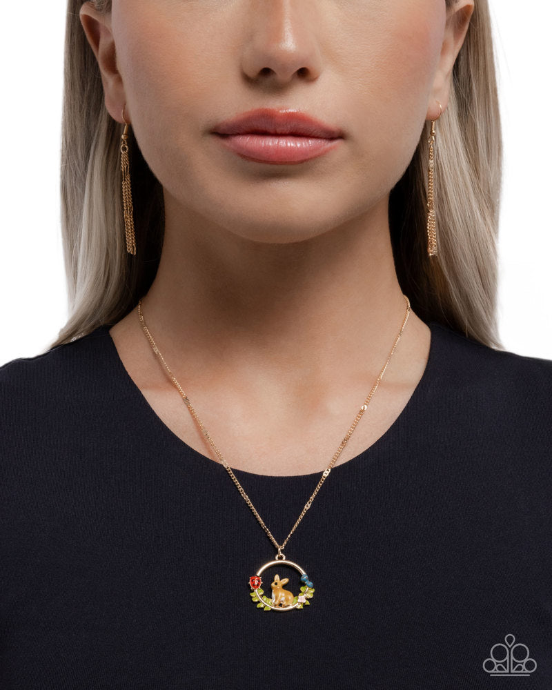 Easter Emblem — Gold  Necklace