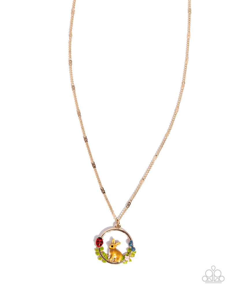 Easter Emblem — Gold  Necklace