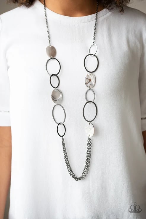Kaleidoscope Coasts - Black Necklace