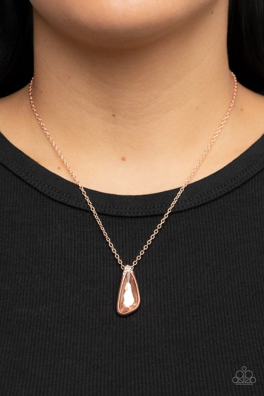 Envious Extravagance - Copper ~  Paparazzi  Princess Length (18") Necklace
