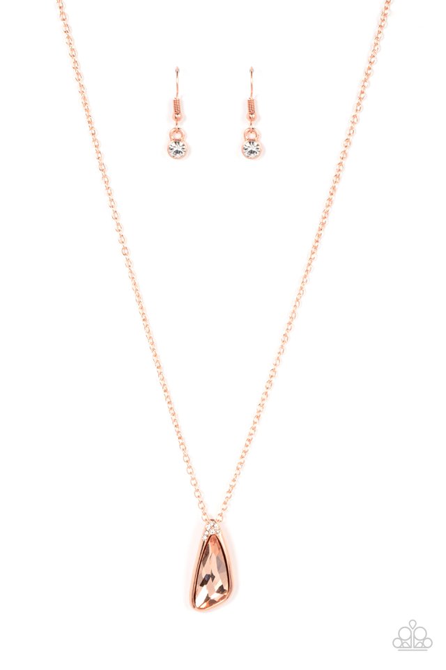 Envious Extravagance - Copper ~  Paparazzi  Princess Length (18") Necklace