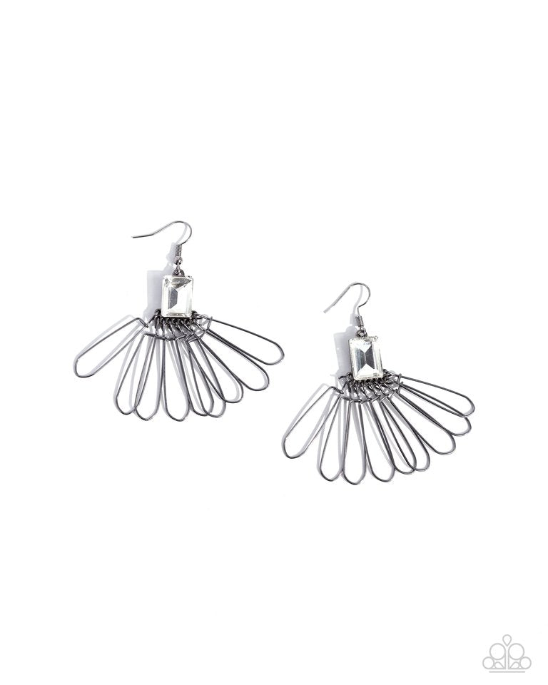 Factory Flair - Gunmetal  Earrings